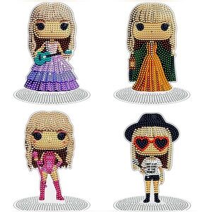 NWT‎ 4Pc Acrylic Diamond Painting Kit